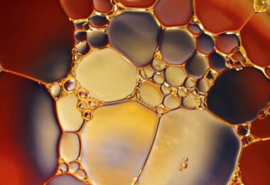 bubbles chemistry close up color